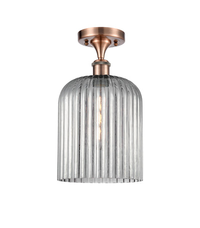 Edison Semi-Flush Mount Brushed Satin Nickel