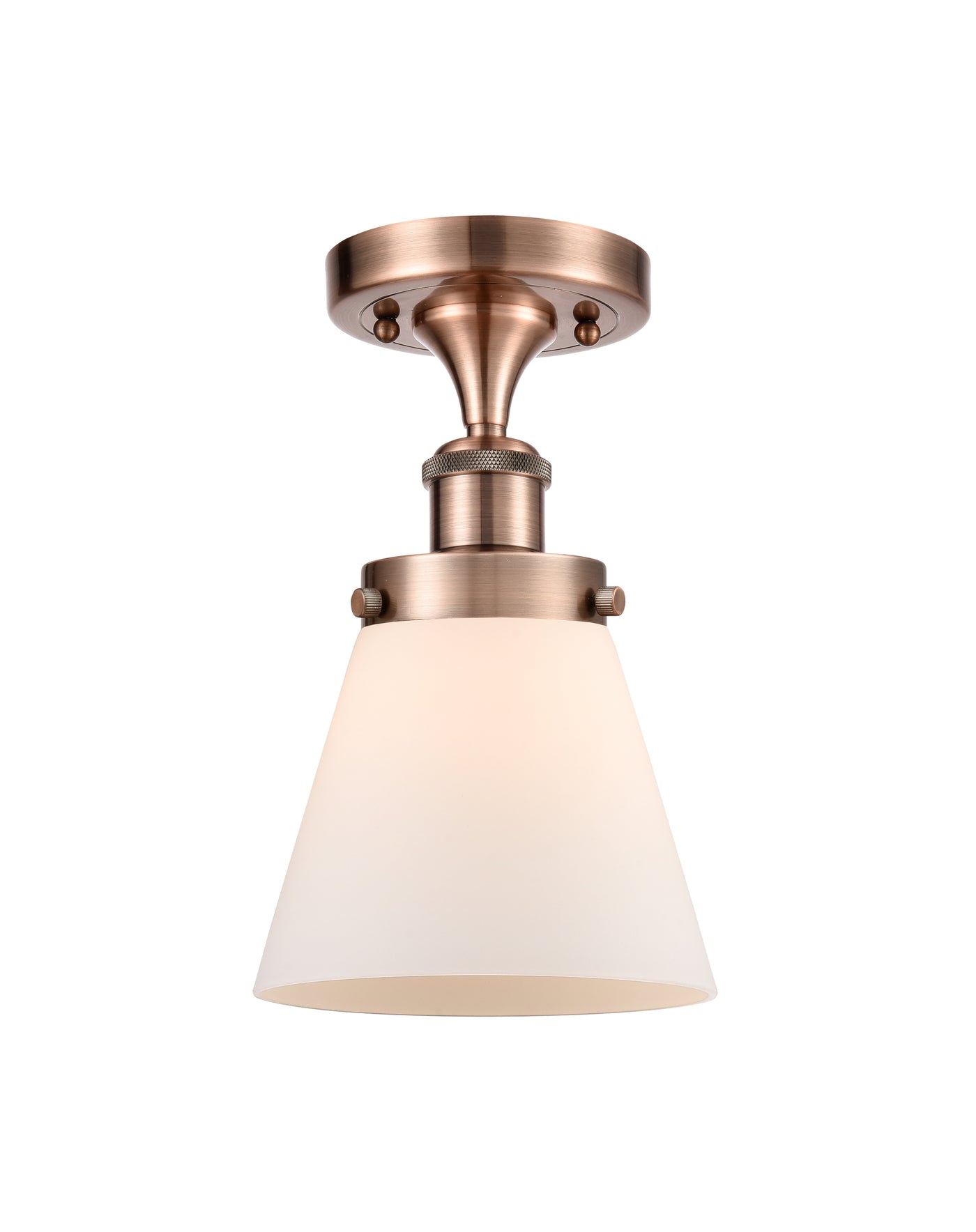 Edison Semi-Flush Mount Brushed Satin Nickel