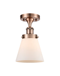 Edison Semi-Flush Mount Brushed Satin Nickel