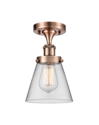 Edison Semi-Flush Mount Brushed Satin Nickel