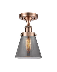 Edison Semi-Flush Mount Brushed Satin Nickel