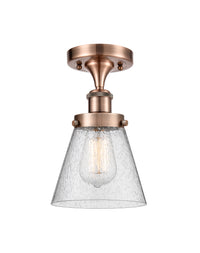 Edison Semi-Flush Mount Brushed Satin Nickel