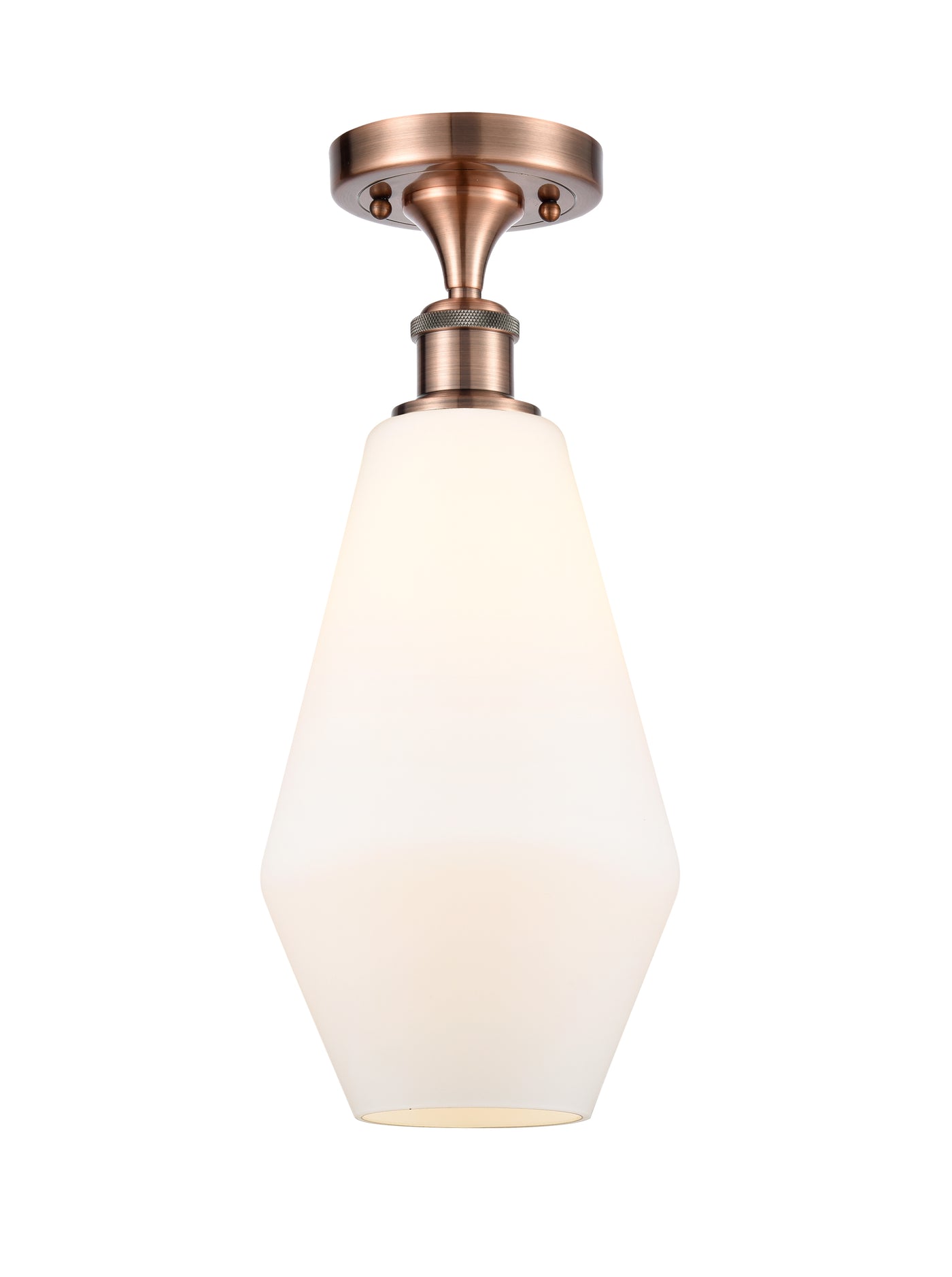 Edison Semi-Flush Mount Brushed Satin Nickel