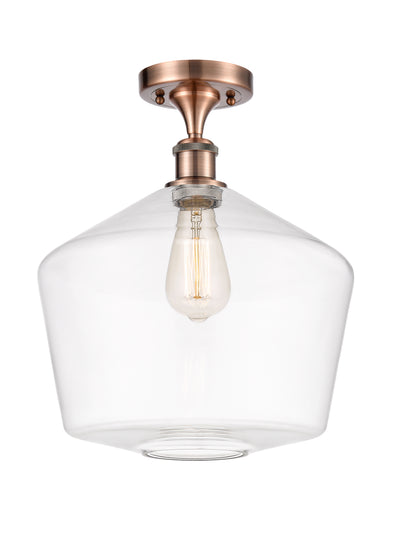 Cindyrella 12-Inch 1-Light Semi-Flush Mount 15-Inch High