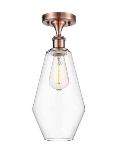 Cindyrella 7-Inch 1-Light Semi-Flush Mount 16-Inch High