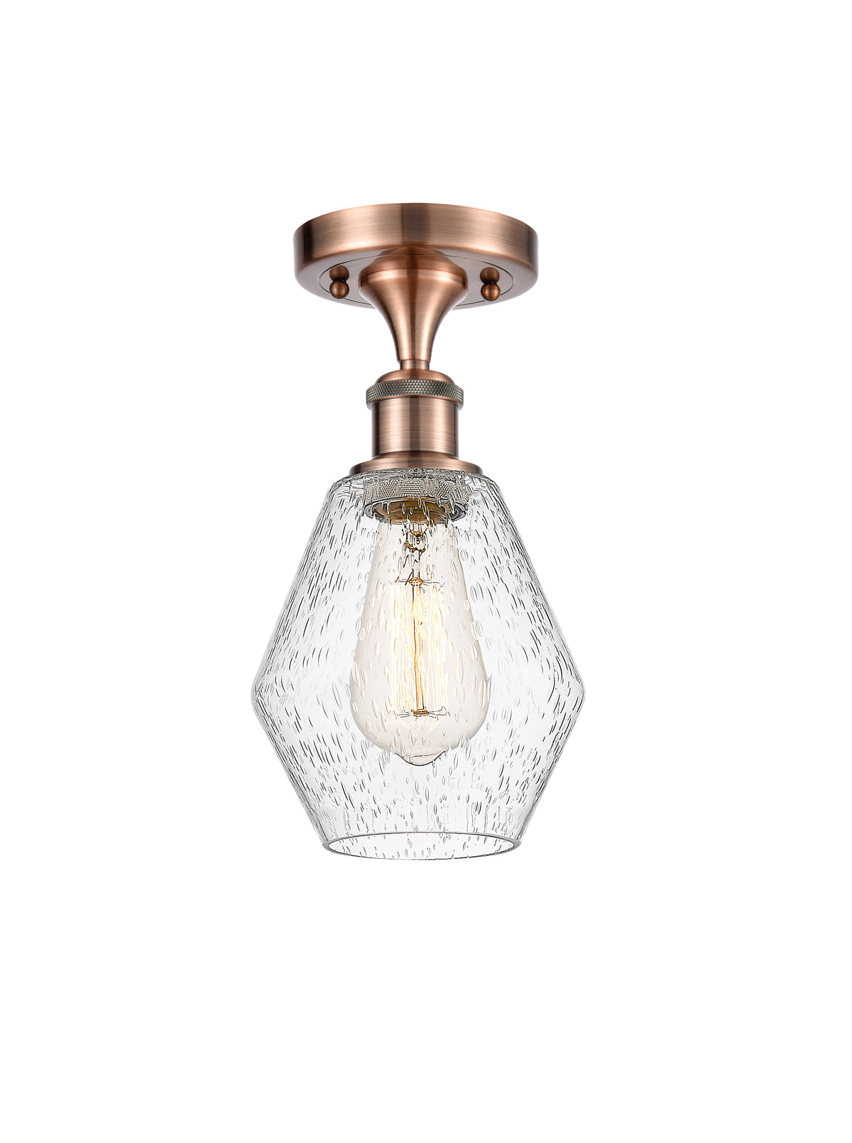 Cindyrella 6-Inch 1-Light Semi-Flush Mount 11.5-Inch High