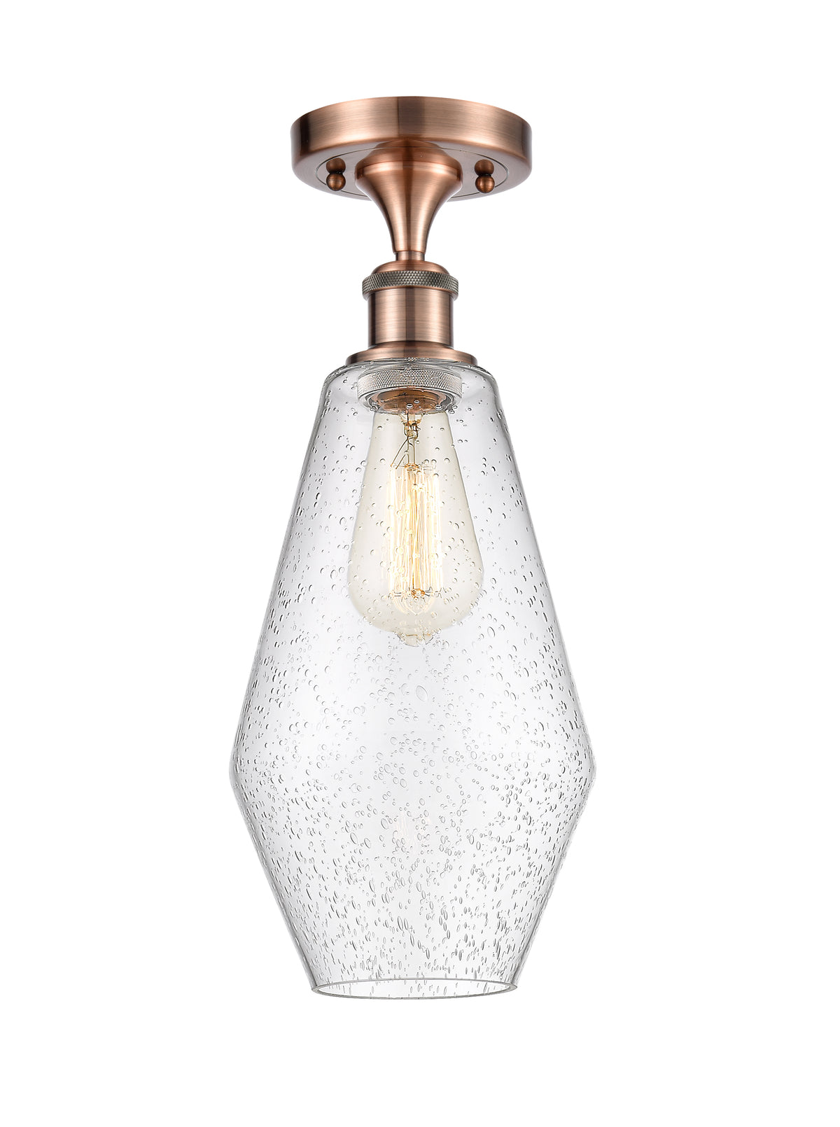 Cindyrella 7-Inch 1-Light Semi-Flush Mount 16-Inch High