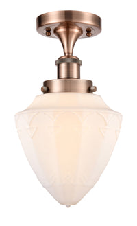 Edison Semi-Flush Mount Brushed Nickel