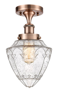 Edison Semi-Flush Mount Brushed Nickel
