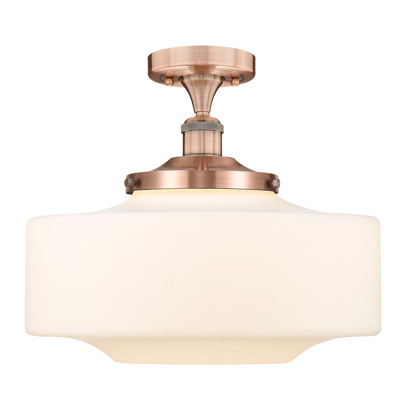 Edison Semi-Flush Mount Brushed Nickel