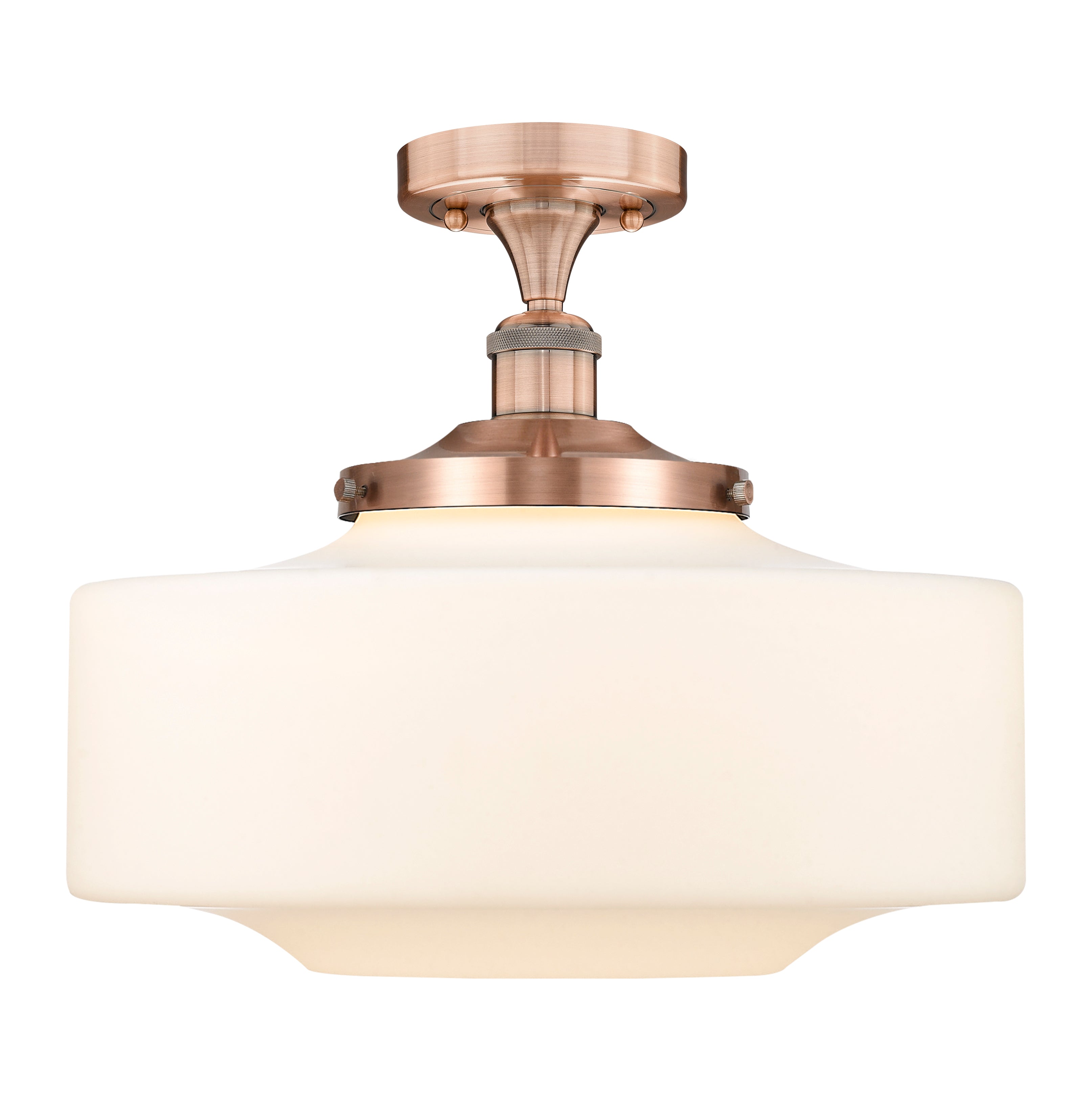 Edison Semi-Flush Mount Brushed Nickel