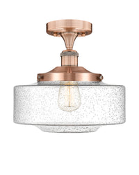 Edison Semi-Flush Mount Brushed Satin Nickel