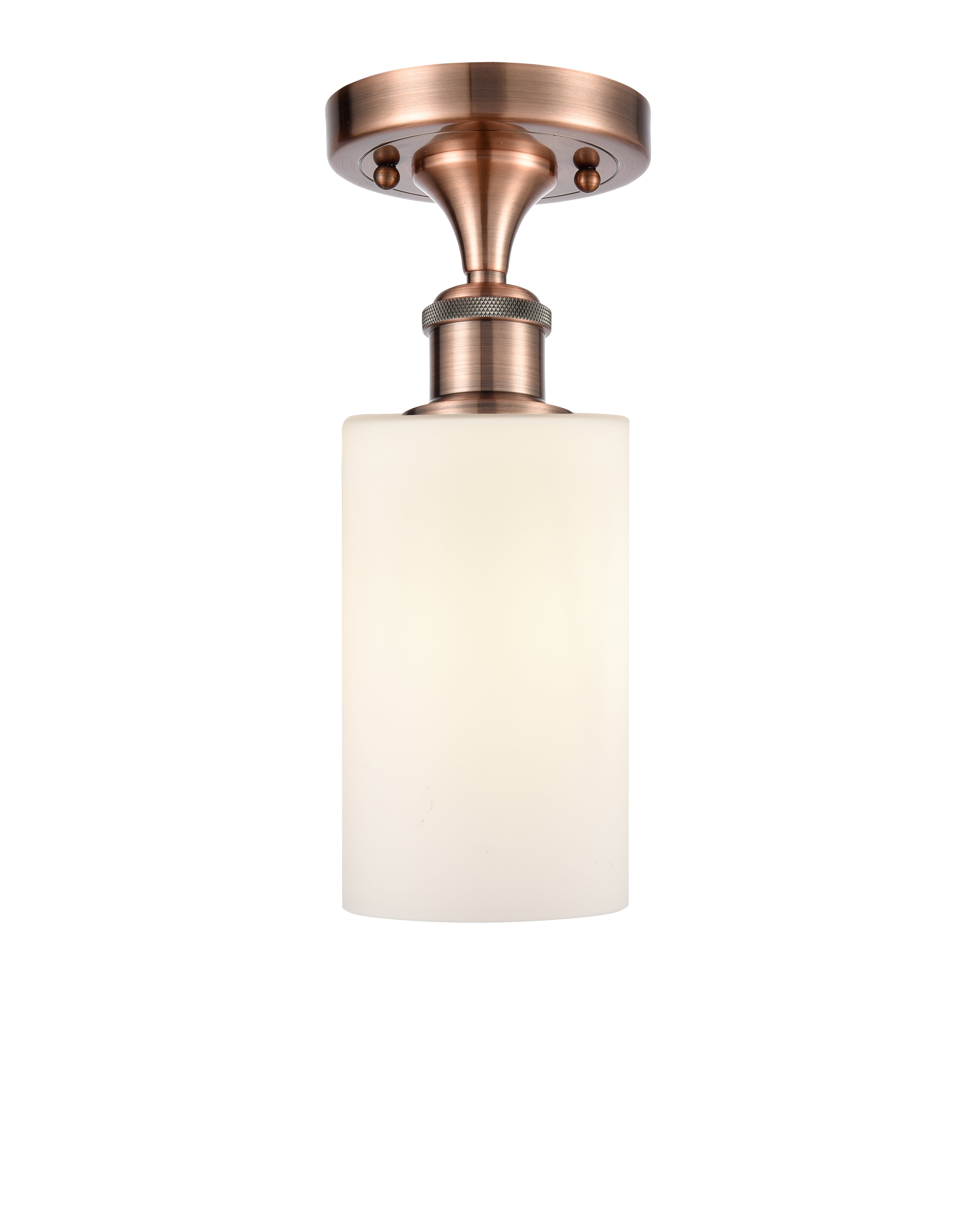 Edison Semi-Flush Mount Brushed Satin Nickel