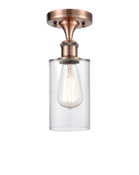 Edison Semi-Flush Mount Brushed Satin Nickel