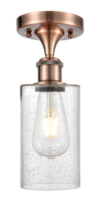 Edison Semi-Flush Mount Brushed Satin Nickel