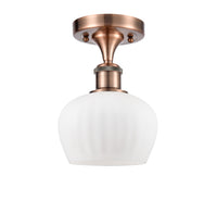 Edison Semi-Flush Mount Brushed Satin Nickel