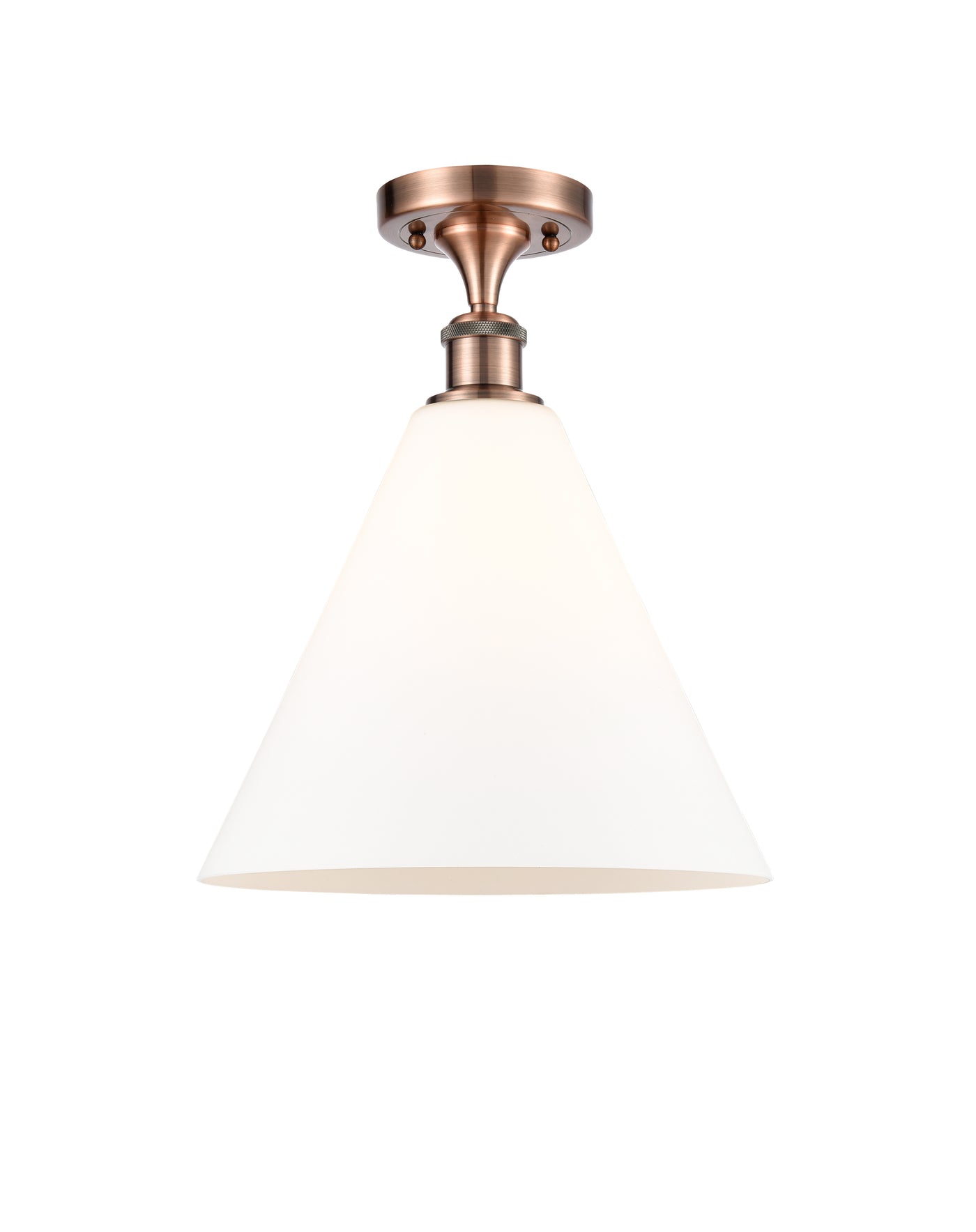 Edison Semi-Flush Mount Brushed Nickel