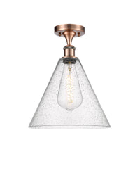 Edison Semi-Flush Mount Brushed Nickel
