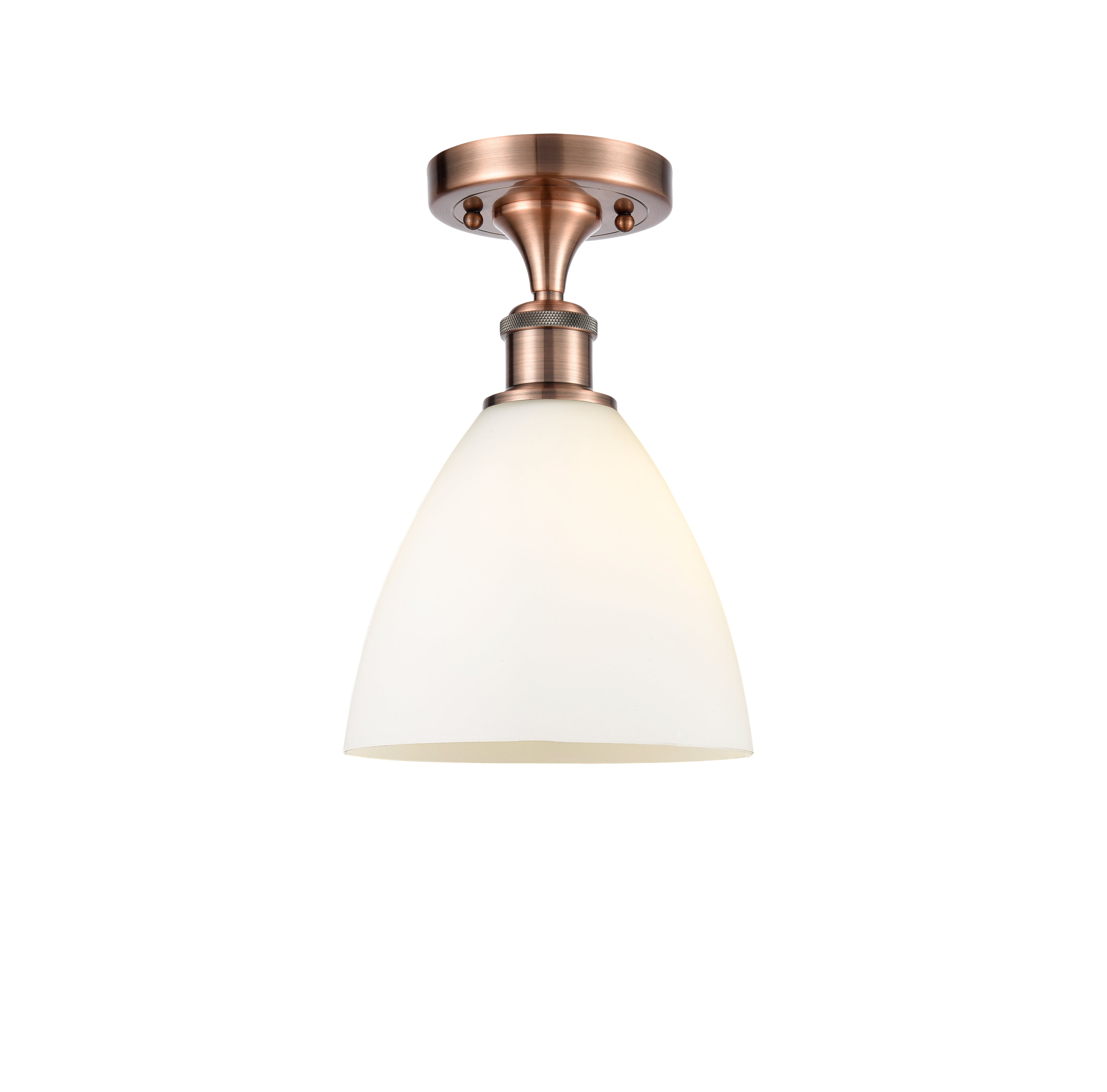 Edison Semi-Flush Mount Brushed Satin Nickel
