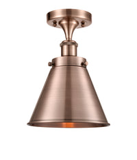 Edison Semi-Flush Mount Solid Brass Steel