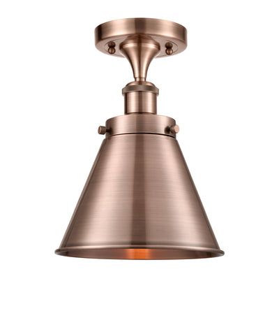 Appalachian 8-Inch 1-Light Semi-Flush Mount 11.125-Inch High