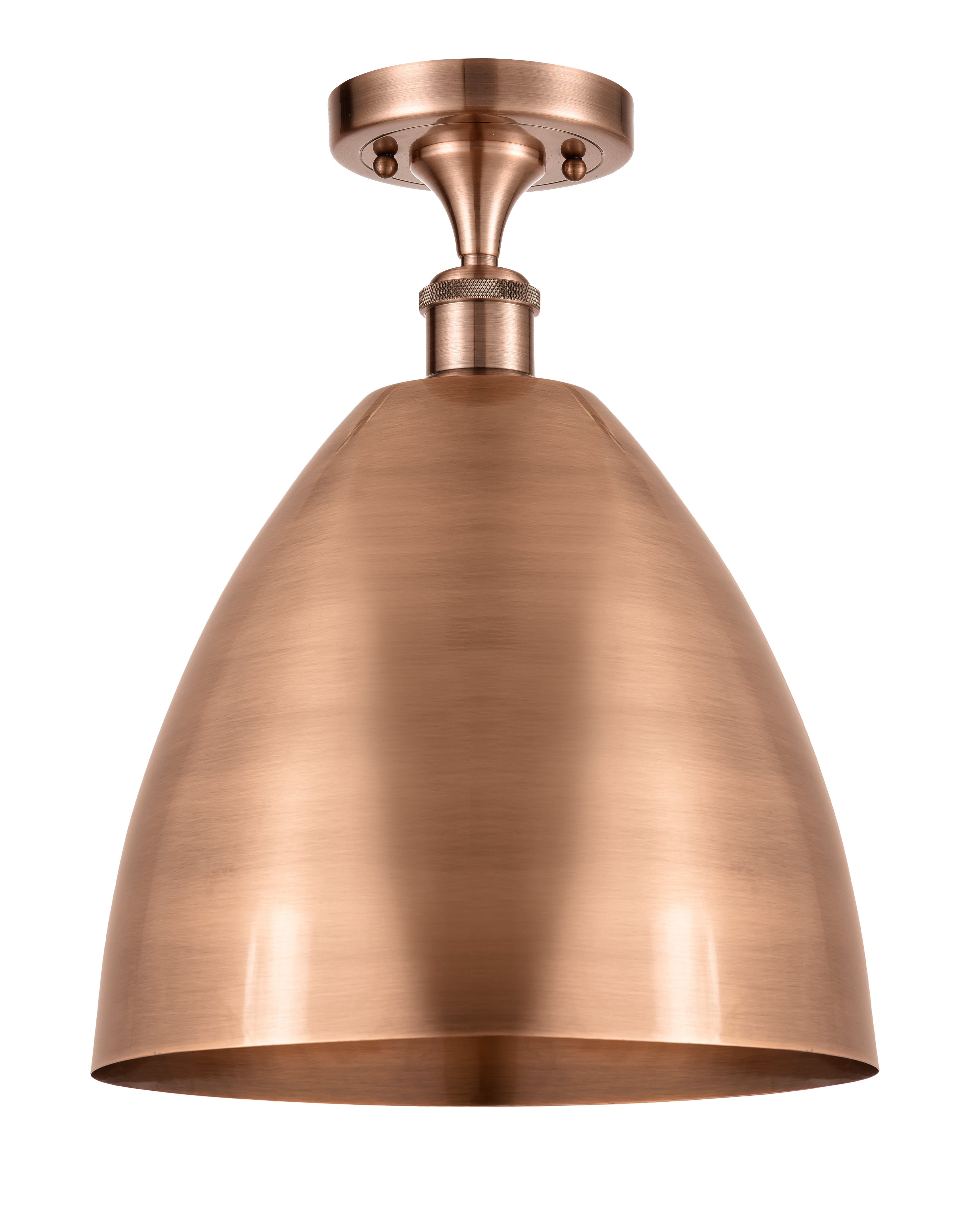 Edison Semi-Flush Mount Brushed Satin Nickel