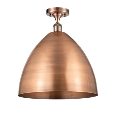 Bristol 16-Inch 1-Light Semi-Flush Mount Cone Shade 17.375-Inch High