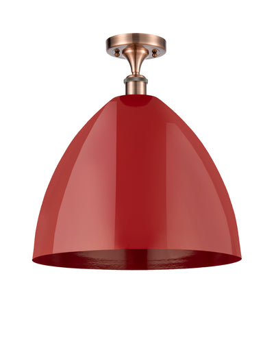 Plymouth 16-Inch 1-Light Semi-Flush Mount 17.375-Inch High