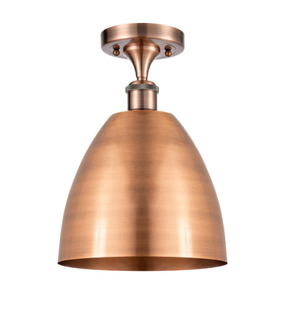 Bristol 9-Inch 1-Light Semi-Flush Mount Cone Shade 13.125-Inch High