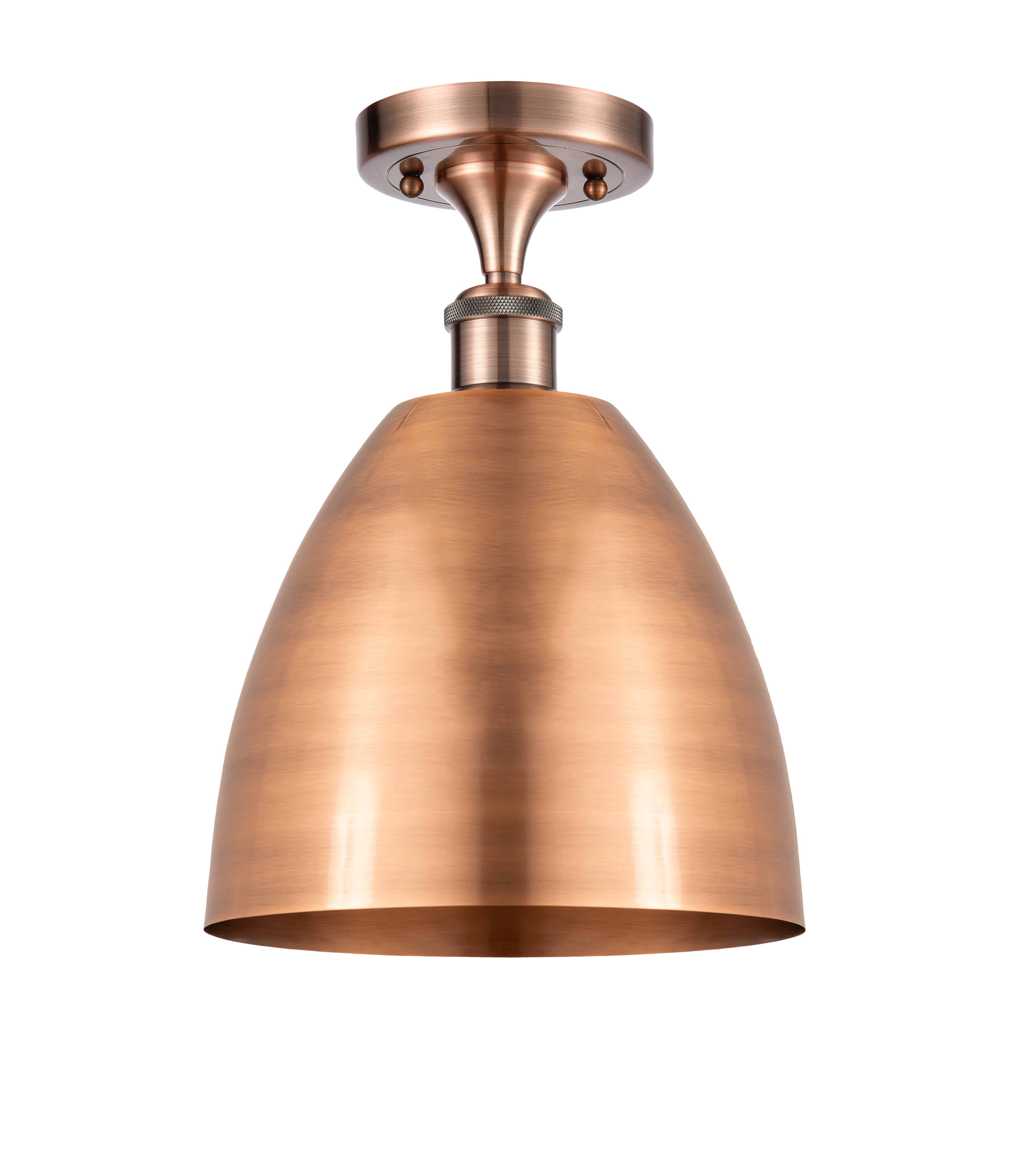 Edison Semi-Flush Mount Brushed Satin Nickel