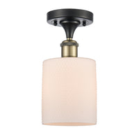 Edison Semi-Flush Mount Brushed Satin Nickel