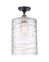 Edison Semi-Flush Mount Brushed Satin Nickel