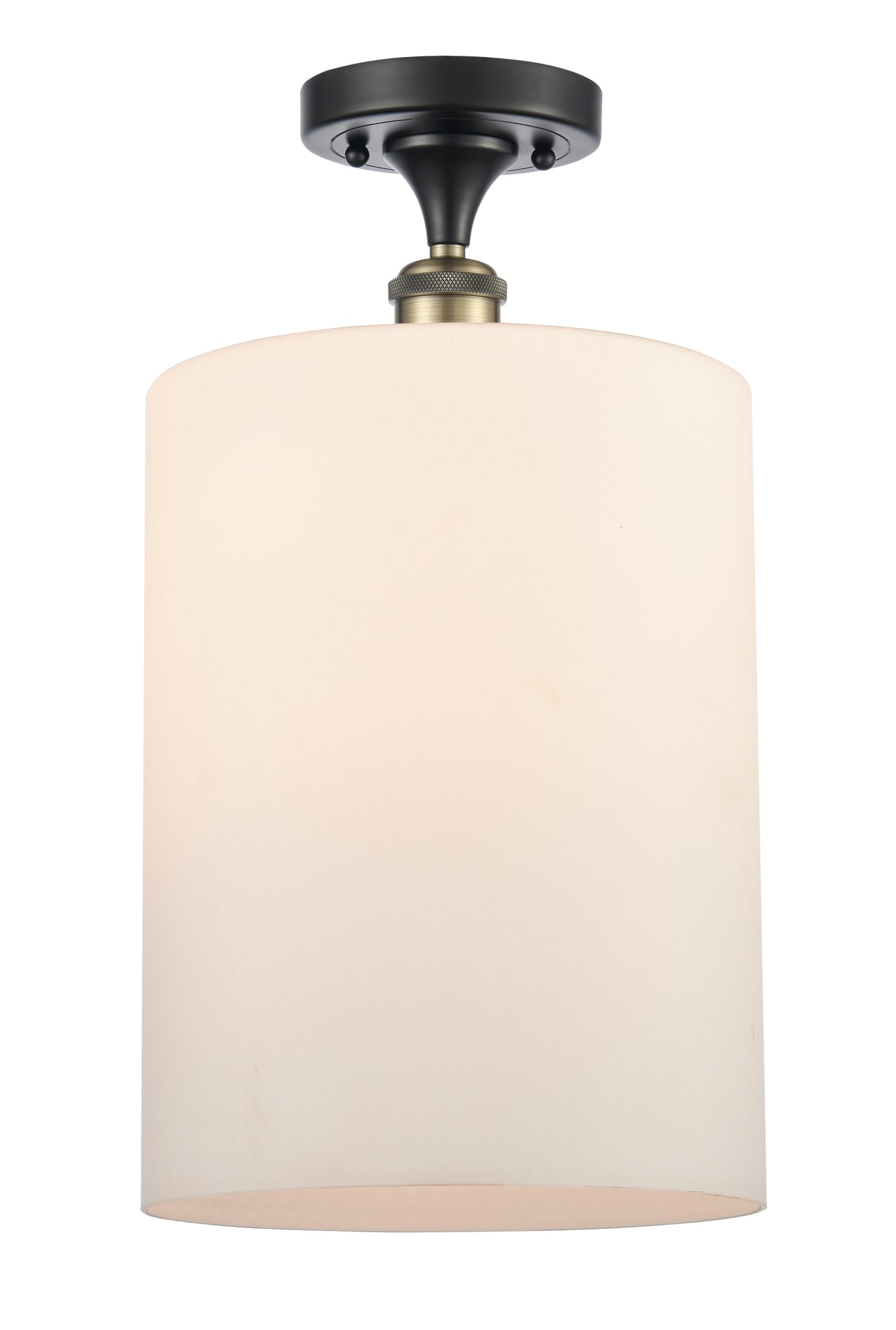 Edison Semi-Flush Mount Brushed Satin Nickel