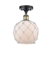 Edison Semi-Flush Mount Brushed Nickel
