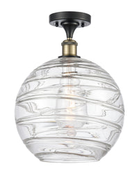 Edison Semi-Flush Mount Brushed Satin Nickel