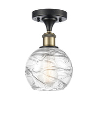 Edison Semi-Flush Mount Brushed Nickel