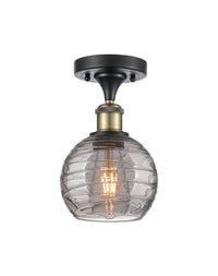 Edison Semi-Flush Mount Brushed Nickel