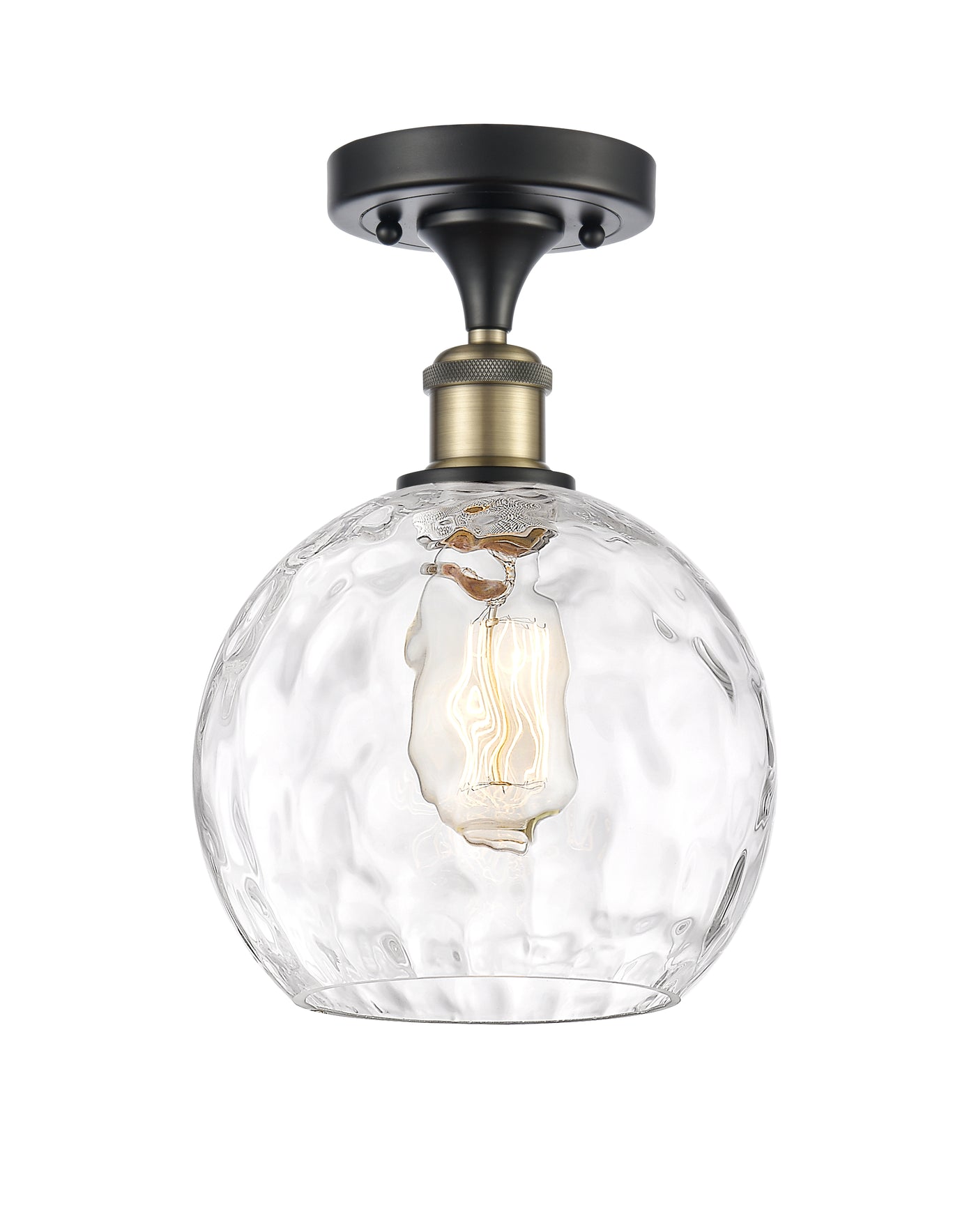 Edison Semi-Flush Mount Brushed Nickel 6