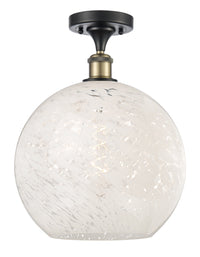 Edison Semi-Flush Mount Brushed Nickel