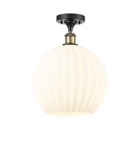 Edison Semi-Flush Mount Brushed Satin Nickel