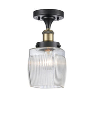 Edison Semi-Flush Mount Brushed Satin Nickel