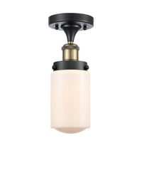 Edison Semi-Flush Mount Brushed Satin Nickel