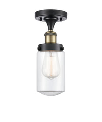 Edison Semi-Flush Mount Brushed Satin Nickel