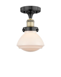 Edison Semi-Flush Mount Brushed Satin Nickel
