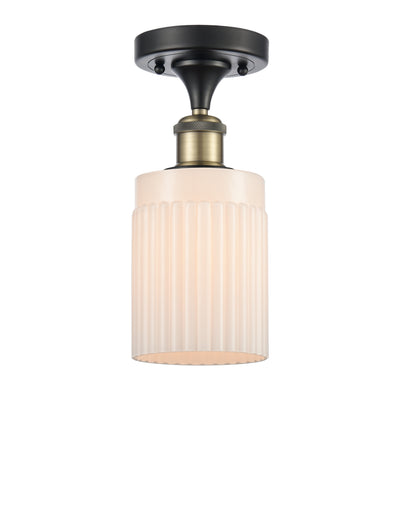 Edison Semi-Flush Mount Brushed Satin Nickel