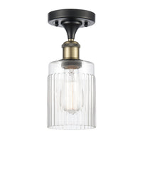 Edison Semi-Flush Mount Brushed Satin Nickel