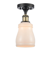 Edison Semi-Flush Mount Brushed Satin Nickel