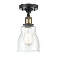 Edison Semi-Flush Mount Brushed Satin Nickel