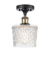 Edison Semi-Flush Mount Brushed Nickel