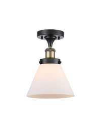 Edison Semi-Flush Mount 5.25 Brushed Nickel